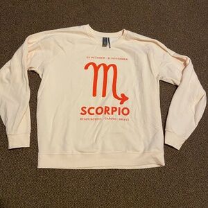 Anthropologie Zodiac Sweatshirt Scorpio XL